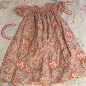 Beautiful paisley smocked dress! Perfect for fall!